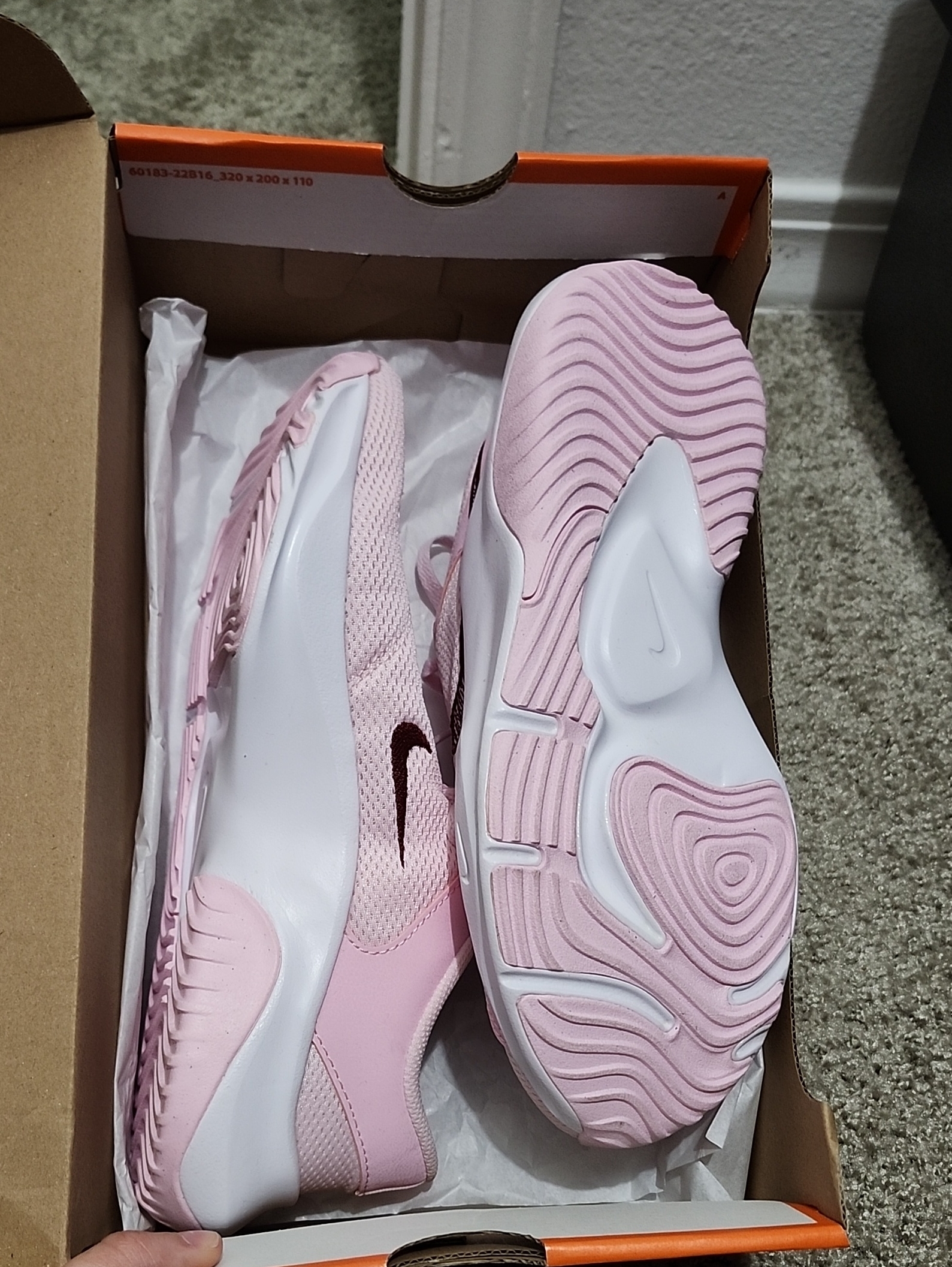Nike Women’s Pink And White Athletic Sneakers
